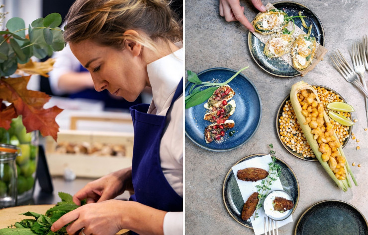 Le credo d’Amandine Chaignot: «Une cuisine simple, spontanée, qui parle du produit. On recherche avant tout le plaisir et la convivialité. »