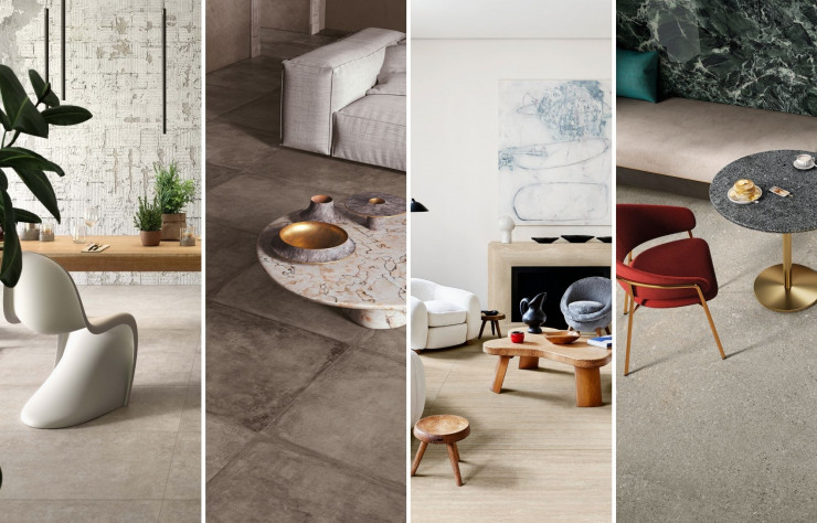 Tendance brutalisme raffiné - Sélection de carrelages 2021 - IDEAT