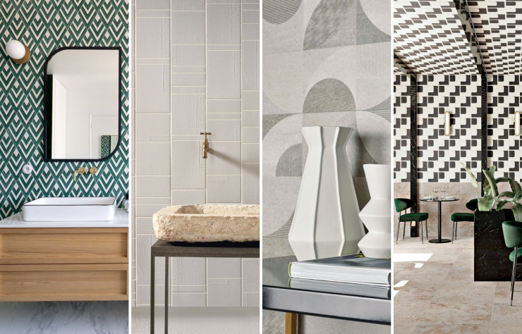Tendance carrelage abstraction géométrique - IDEAT 