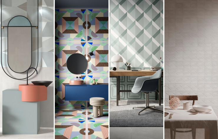 Tendance carrelage abstraction géométrique - IDEAT
