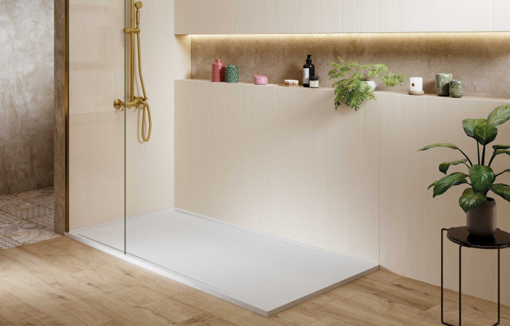 Le receveur Tempo Arabba, l’innovation qui offre une expérience organique en simulant des fibres naturelles tissées à la main.