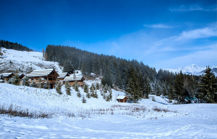 Méribel, le Refuge de la Traye scintille.