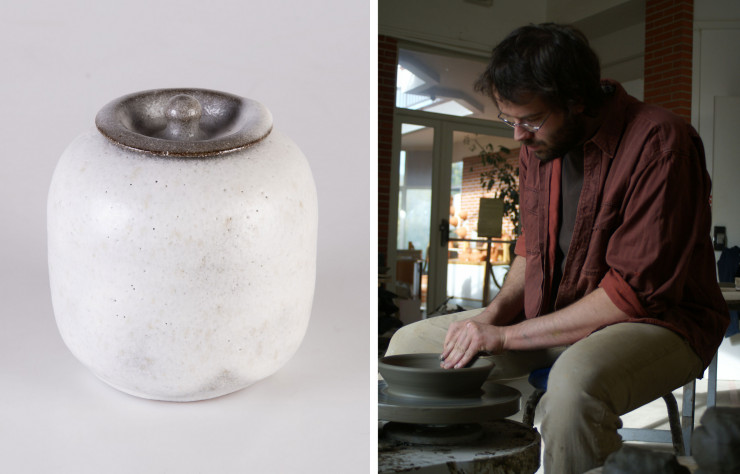 Le céramiste s’inspire de la céramique coréenne pour la création de ses pièces.
