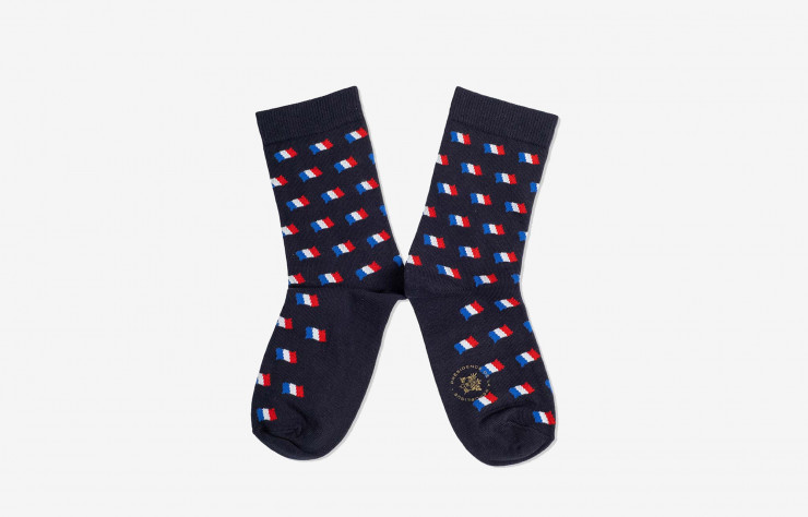 elysee label chaussette drapeau