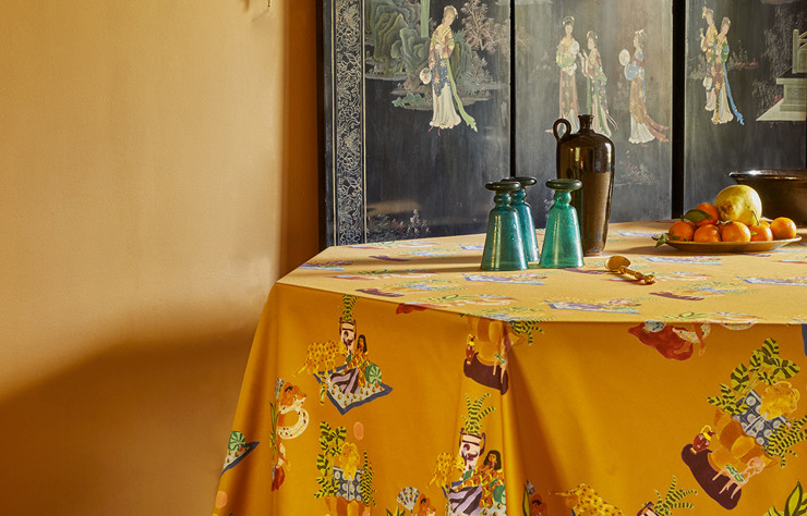 french cliche victor cadene nappe gold
