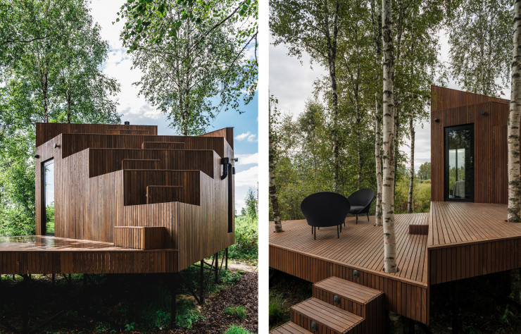 Située en Estonie sur le domaine du manoir de Maidla, la cabane hôtelière Maidla Nature Villa offre une expérience unique.