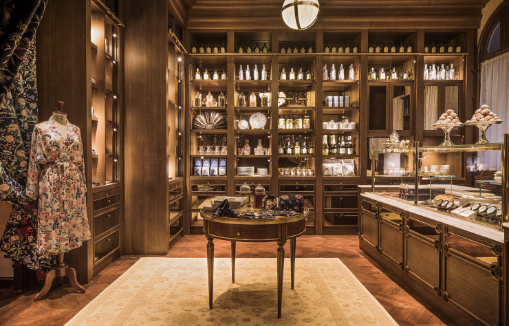 La boutique de Maison Russe, mise en scène par Cordelia de Castellane.