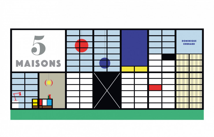 Couverture 5 maisons - livres d'architecture et de design pour enfants