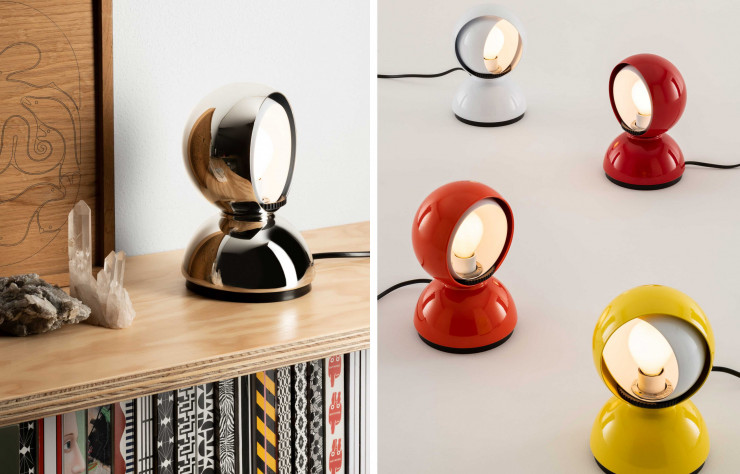 À l’occasion du 100ème anniversaire de la naissance de Vico Magistretti, Artemide décline la lampe Eclisse en 4 nouveaux coloris.