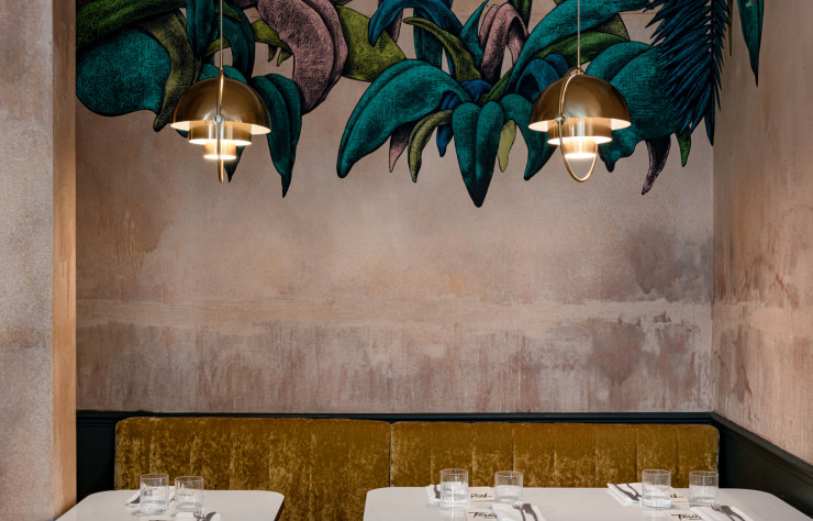 L’intérieur du restaurant Tzantza.