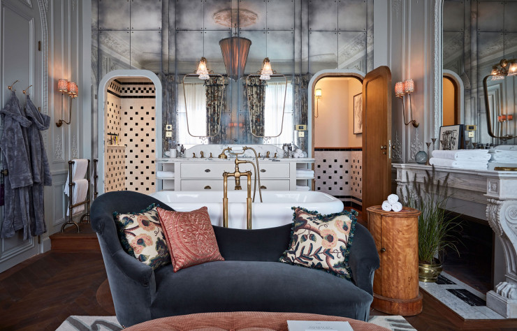 L’une des 36 chambres du Soho House Paris.