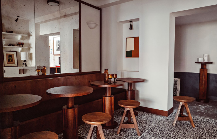 La salle du petit-déjeuner de l’hôtel des Académies et des Arts.