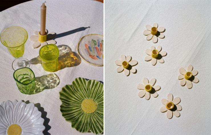 Les objets de la collection «La fleur».