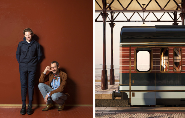 Britt Moran et Emiliano Salci, de Dimore Studio, ont habillé les voitures de ce nouveau train. Ils ont recherché un juste équilibre entre un héritage historique et une vision contemporaine.