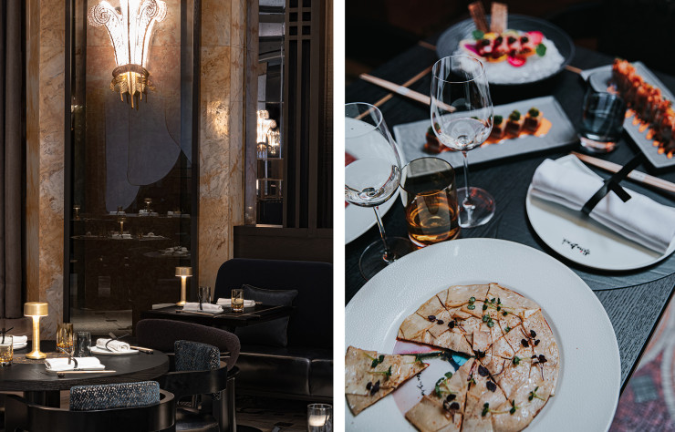 Au Prince de Galles, Akira Back dévoile sa cuisine inspirée de ses racines coréennes et américaines, conjuguées aux saveurs de la cuisine japonaise moderne.