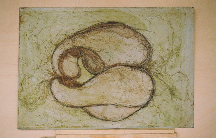 Peinture à l’huile sur carton de Berta Blanca T. Ivanow.