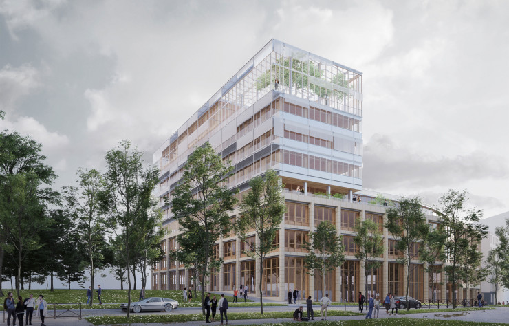Vue façade du projet Daumesnil