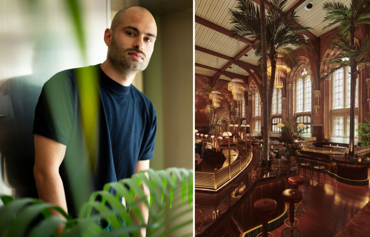 L’architecte Hugo Toro vit de sa passion. Si, enfant, il construisait des cabanes, lui les remplissait et les organisait, soucieux de la répartition de la lumière ou de la récupération de l’eau de pluie… / Avec son bar de 22 mètres de long, orné de céramiques turquoise, ses suspensions en feuilles de laiton, son sol rouge carmin et ses palmiers majestueux, le restaurant Booking Office 1869, à la gare Saint-Pancras, à Londres, est déjà un passeport pour l’ailleurs.