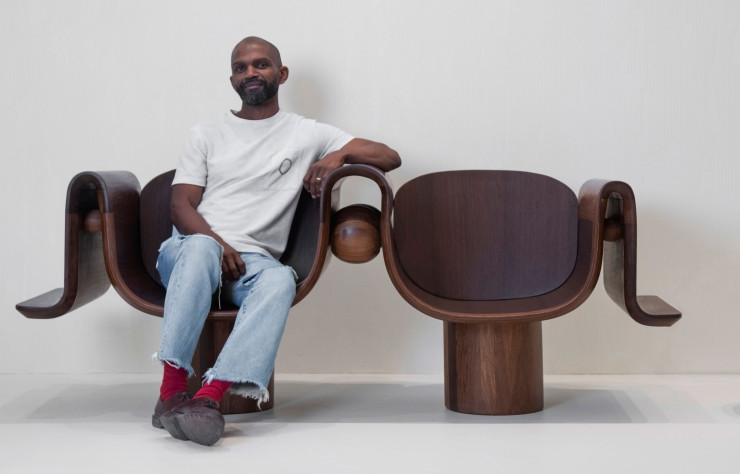 Peter Mabeo et son assise Shiya.