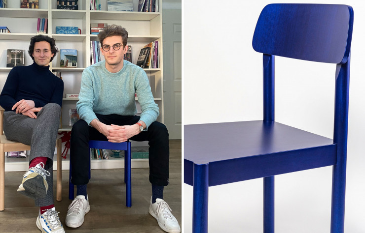 Hadrien Houlière, à gauche, et Thomas Lémery, à droite, fondateurs de Mercredi Studio.