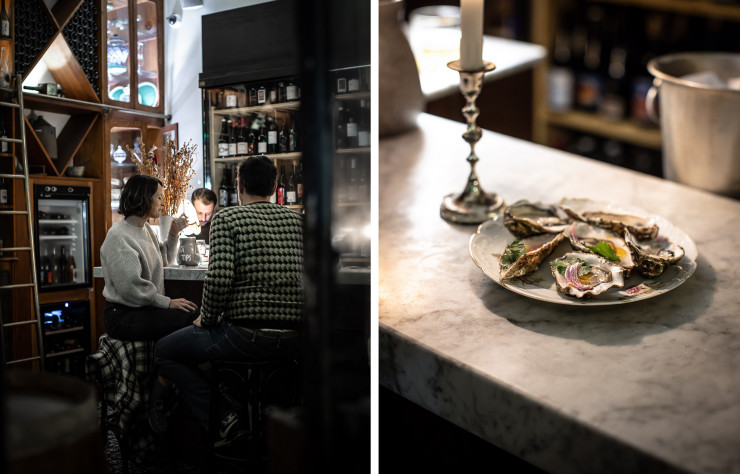 Une ambiance tamisée, cosy et festive. 40 places assises mais c’est souvent debout que la soirée se poursuit grâce aux nombreux DJ Set offerts chez Rita.