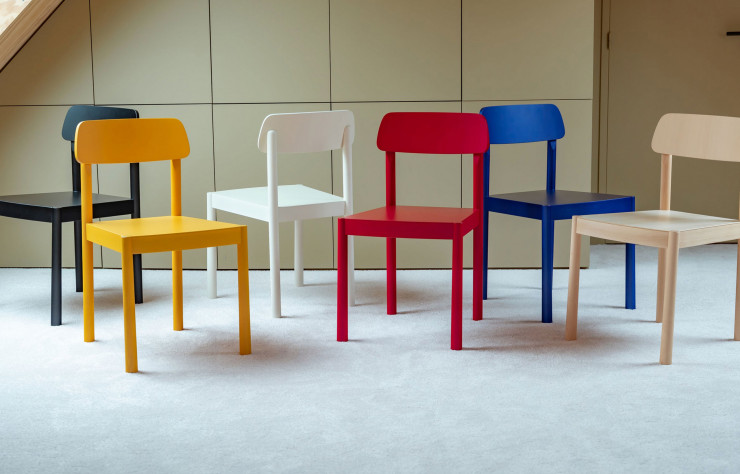 Une large palette de couleurs pour les chaises «Woody».