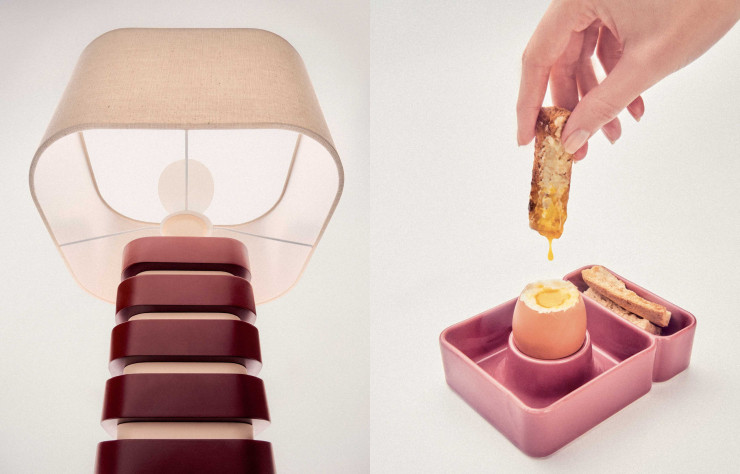 Lampe et coquetier Goodmoods x Monoprix
