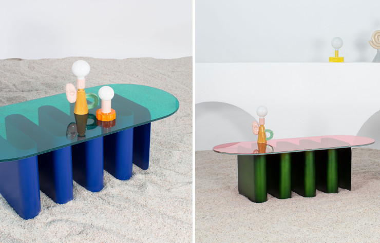 Les tables Tavolo2 et Tavolino2 aux couleurs pop et colorées.