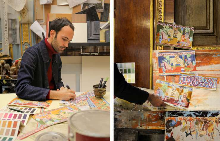 L’illustrateur et décorateur Victor Cadene signe plusieurs frises pour l’éditeur Mériguet-Carrère