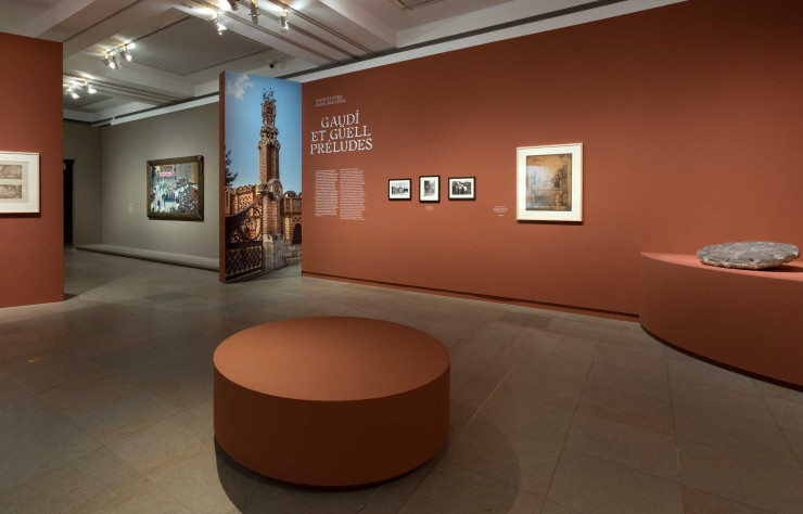 Vue de l’exposition Gaudi au Musée d’Orsay