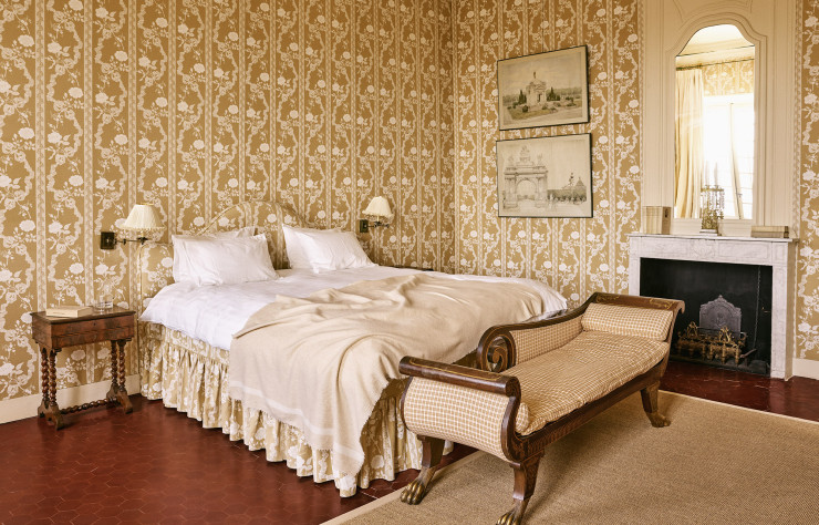 La chambre Eléonore, à l’étage de l’hôtel de Tingry.