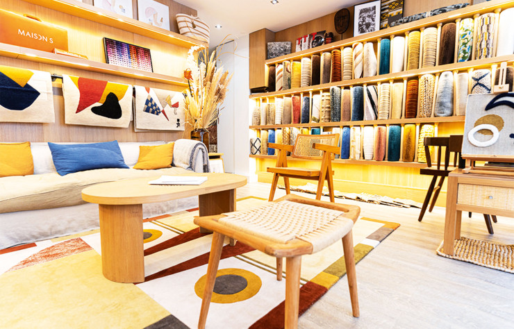 Le showroom de Maison S, rue Dupont-des-Loges.