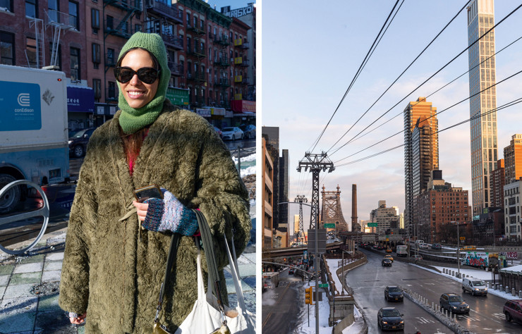 Isabelle, juriste pleine d’allure (à gauche). / Le Queensboro Bridge (à droite).