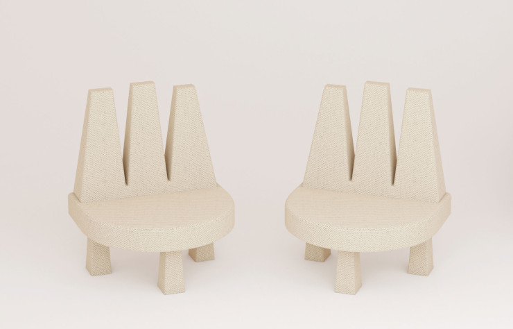 Chaise à trois têtes par Rejo Studio