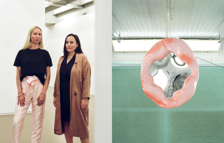 A gauche, Clélie Debehault et Liv Vaisberg , fondatrices de Collectible. A droite Good sessions par Solène Bonnet.