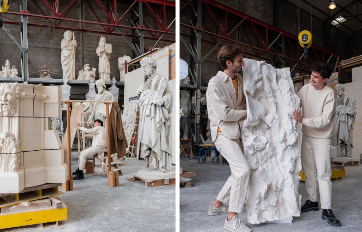 Pour la marque de prêt-à-porter American Vintage, Edgar Jayet a réimaginé du mobilier d’artistes du XIXe.