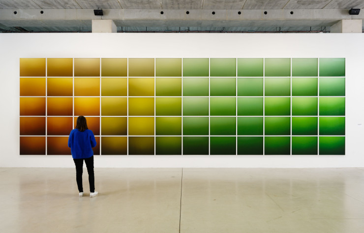 Paysages productifs, la couleur de l’eau, colonnes d’eau, baie de Somme, Manche, - 1 à - 30 m de Nicolas Floc’h.