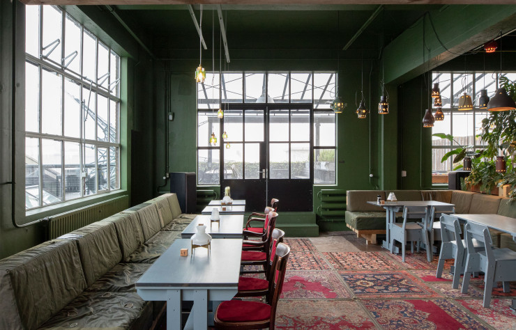 L’intérieur du restaurant de l’hôtel Piet Hein Eek, à Eindhoven.