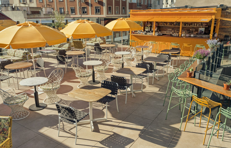 Le rooftop de l’hôtel Generator, à Madrid.
