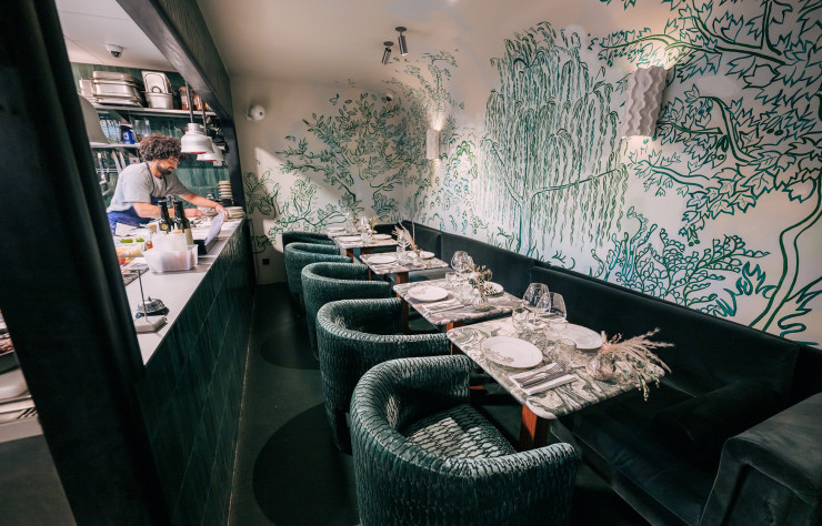 La table cachée du restaurant Orgueil permet au chef d’illustrer ses talents dans la réutilisation des chutes de ses ingrédients.