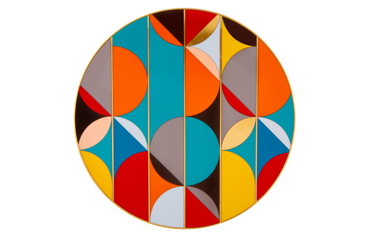 Assiette issue de la collection Futurismo par Vista Alegre