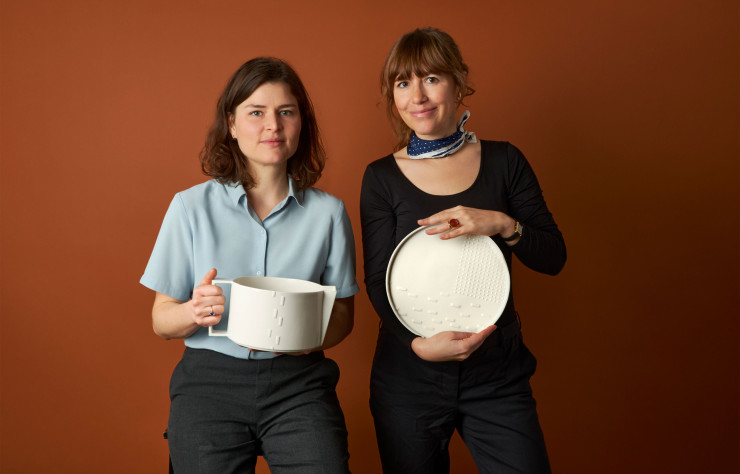 Portrait de Pauline Androlus (à gauche) et Mary Castel, fondatrice de Maison Fragile (à droite).