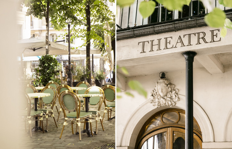 Le cadre du restaurant du Théâtre de l’Atelier est tout ce qu’on fait de plus bucolique.