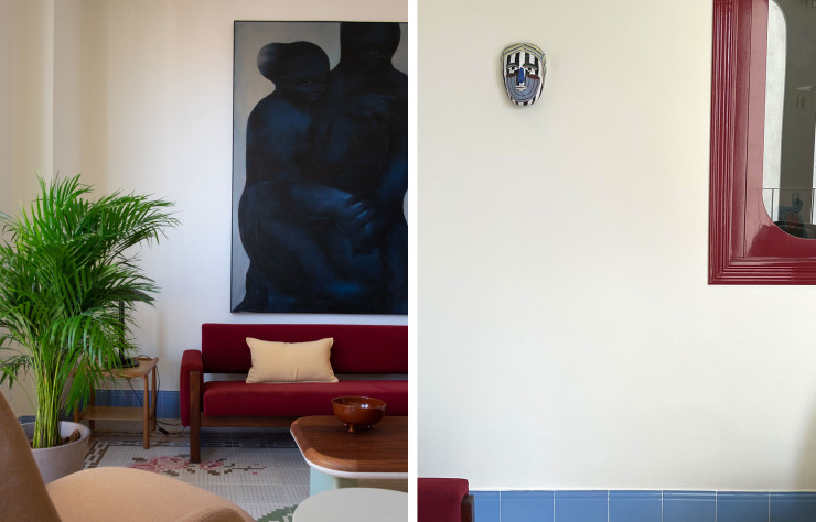Salon et détails du décor de cette résidence artistique imaginée par Jaime Hayon