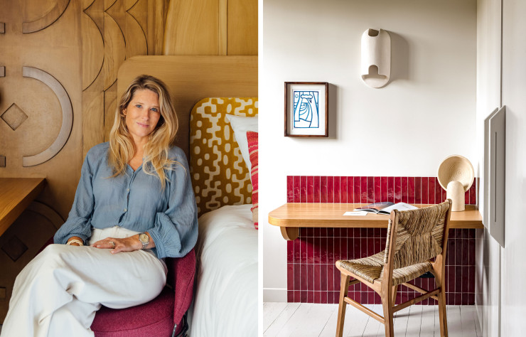 Portrait de l’architecte d’intérieur Dorothée Delaye.