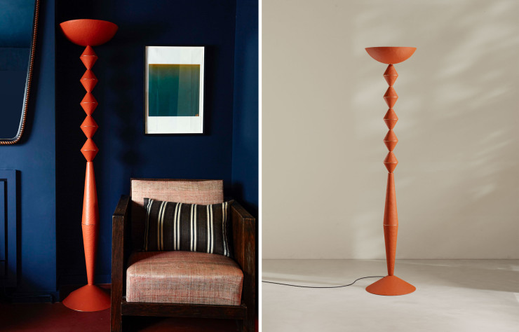 La lampe «Totem» de Palefire Studio est disponible en trois coloris.