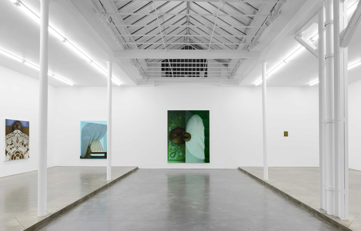 Dans le nouvel espace de la Galerie Derouillon, l’ambiance industrielle des lieux s’oppose à l’intimité dans laquelle Diane Dal-Pra plonge les visiteurs, et permet ainsi l’espace nécessaire pour mieux les recevoir.