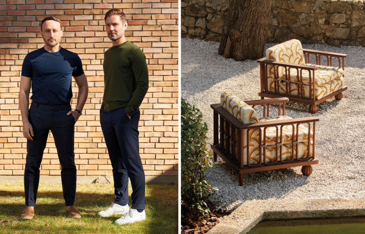 Avec la collection « Villa Riviera », Emil Humbert et Christophe Poyet matérialisent leur Sud et répondent à la tendance dedans-dehors.