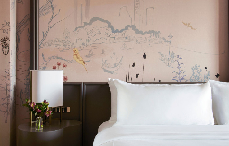 Les détails d’une chambre de l’hôtel Park Lane.