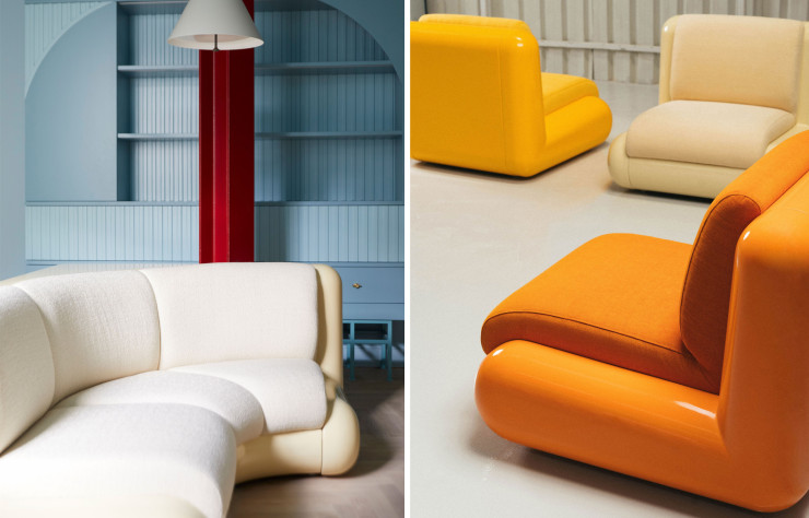 Collection de fauteuils modulables T4 par Holloway Li et Uma